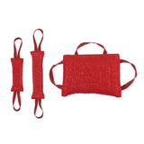 Maxbell 2pcs Dog Puppy Training Bite Tug Toys with Handle for Small Dog Tug-20cm