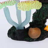 Maxbell Maxbell Glowing Luminous Aquarium Fish Tank Decoration Artificial Plant Decor Orange