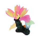 Maxbell Maxbell Glowing Luminous Aquarium Fish Tank Decoration Artificial Plant Decor Orange