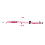 Maxbell Maxbell 2 Pcs Adjustable Pet Cat Dog Car Seat Belt Nylon Leash For Pet Dog Pink