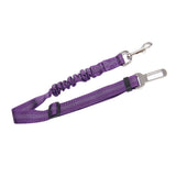 Maxbell Maxbell 2 Pcs Adjustable Pet Cat Dog Car Seat Belt Nylon Leash For Pet Dog Purple