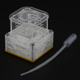 Maxbell Maxbell Clear Ant Feeding Nursery Box Ant Farm House Castle Insect Terrarium  S