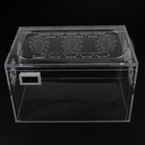 Maxbell Maxbell Acrylic Transparent Reptile Lizards Breeding Feeding Tank 29x19x17.5cm