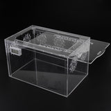 Maxbell Maxbell Acrylic Transparent Reptile Lizards Breeding Feeding Tank 29x19x17.5cm