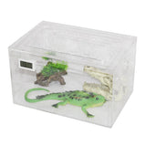 Maxbell Maxbell Acrylic Transparent Reptile Lizards Breeding Feeding Tank 29x19x17.5cm