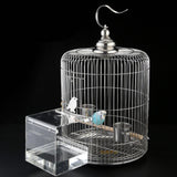 Maxbell Maxbell Pet Acrylic Bathtub Birds Bathroom Cage Food Feeder For Birds Parrots Macaws