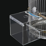 Maxbell Maxbell Pet Acrylic Bathtub Birds Bathroom Cage Food Feeder For Birds Parrots Macaws