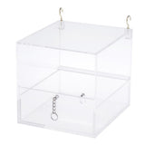 Maxbell Maxbell Pet Feeder Food Water Feeding Box For Small Medium Large Birds L-B