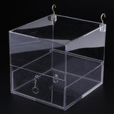Maxbell Maxbell Pet Feeder Food Water Feeding Box For Small Medium Large Birds L-B