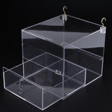 Maxbell Maxbell Pet Feeder Food Water Feeding Box For Small Medium Large Birds L-B
