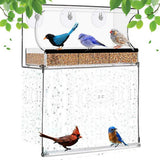Maxbell Maxbell Window Bird Feeder w/Suction Cups Seed Tray For Wild Birds, Finch Parrots
