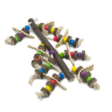 Maxbell 2pcs Bird Chew Toy Parrot Cage Hanging Toys For Parakeets Cockatiels Conures