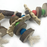 Maxbell 2pcs Bird Chew Toy Parrot Cage Hanging Toys For Parakeets Cockatiels Conures