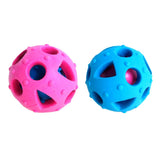 Maxbell 2 Pcs Pet Chew Ball 7cm Large Medium Dog Treat Leakage Dispenser Feeder Toy