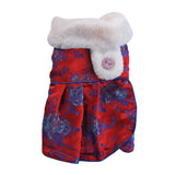 Maxbell 2PCS Female Pet Dog  Princess Dress Clothes Costume Skirt Apparel Red_M/L