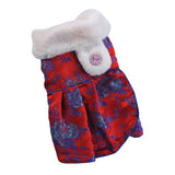Maxbell 2PCS Female Pet Dog  Princess Dress Clothes Costume Skirt Apparel Red_M/L