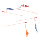 Maxbell Maxbell Cat Tease Stick Play Toy Kitty Amusement Fish Training Chaser Wand Saury