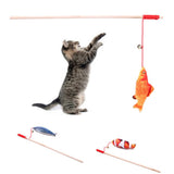 Maxbell Maxbell Cat Tease Stick Play Toy Kitty Amusement Fish Training Chaser Wand Saury