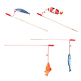 Maxbell Maxbell Cat Tease Stick Play Toy Kitty Amusement Fish Training Chaser Wand Saury