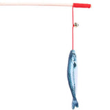 Maxbell Maxbell Cat Tease Stick Play Toy Kitty Amusement Fish Training Chaser Wand Mackerel