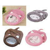 Maxbell Maxbell Cute Cat Kitten Sleeping Bag Winter Warm Soft Nest Kennel Grey/Coffee/Pink Grey