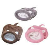 Maxbell Maxbell Cute Cat Kitten Sleeping Bag Winter Warm Soft Nest Kennel Grey/Coffee/Pink Grey