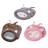 Maxbell Maxbell Cute Cat Kitten Sleeping Bag Winter Warm Soft Nest Kennel Grey/Coffee/Pink Grey