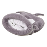Maxbell Maxbell Cute Cat Kitten Sleeping Bag Winter Warm Soft Nest Kennel Grey/Coffee/Pink Grey