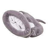 Maxbell Maxbell Cute Cat Kitten Sleeping Bag Winter Warm Soft Nest Kennel Grey/Coffee/Pink Grey