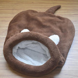 Maxbell Maxbell Cute Cat Kitten Sleeping Bag Winter Warm Soft Nest Kennel Grey/Coffee/Pink Coffee