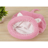 Maxbell Maxbell Cute Cat Kitten Sleeping Bag Winter Warm Soft Nest Kennel Grey/Coffee/Pink Pink