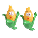 Maxbell Maxbell 2Pcs Cute Maize Shape Chewing Squeaky Plush Dog Toy Interactive Toy