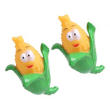 Maxbell Maxbell 2Pcs Cute Maize Shape Chewing Squeaky Plush Dog Toy Interactive Toy