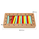 Maxbell Wooden Pet Dog Cat Iq Training Toys Educational Feeding Game Puzzle Plate