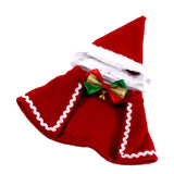 Maxbell Christmas Pet Dog Costume Party Cloak With Hat For Small Pet Dog Puppy  S