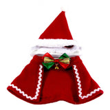 Maxbell Christmas Pet Dog Costume Party Cloak With Hat For Small Pet Dog Puppy  M