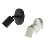 Maxbell Wall Light E27 Wall Lamp Holder Adjustable Light Holder Home Bedroom White