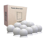 7x10 LED  Makeup Vanity Mirror Lights Bulbs Dimmable Tabletop or Wall