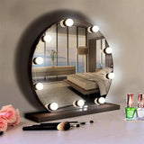 7x10 LED  Makeup Vanity Mirror Lights Bulbs Dimmable Tabletop or Wall