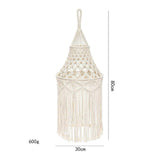 Maxbell  Handmade Macrame Light Shade Chandeliers Hanging Lamp Cover Boho Chic Decor