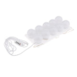 8xVanity  Style LED Mirror Lights Bulbs Kit Lamp Cosmetic 10 Bulbs