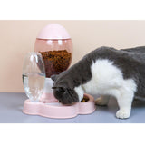 Maxbell Cat Feeder Set No-Spill Gravity Food Dispenser Waterer Feeding Station,