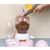 Maxbell Cat Feeder Set No-Spill /Gravity Food Dispenser Waterer Feeding Station