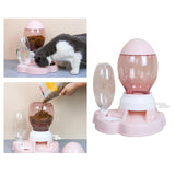 Maxbell Cat Feeder Set No-Spill /Gravity Food Dispenser Waterer Feeding Station