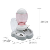 Maxbell Cat Feeder Set No-Spill Gravity Food Dispenser Waterer Feeding Station;