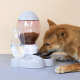 Maxbell Cat Feeder Set No-Spill Gravity Food Dispenser Waterer Feeding Station;