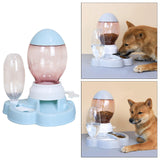 Maxbell Cat Feeder Set No-Spill Gravity Food Dispenser Waterer Feeding Station;