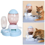 Maxbell Cat Feeder Set No-Spill Gravity Food Dispenser Waterer Feeding Station;