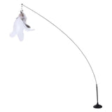 Maxbell Cat Feather Teaser Wand Stick & Fish Toy with Bell Interactive Play Toy