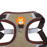Maxbell 2xDog Harness Leashs Set Soft Padded Adjustable for Puppy Reflective Brown M